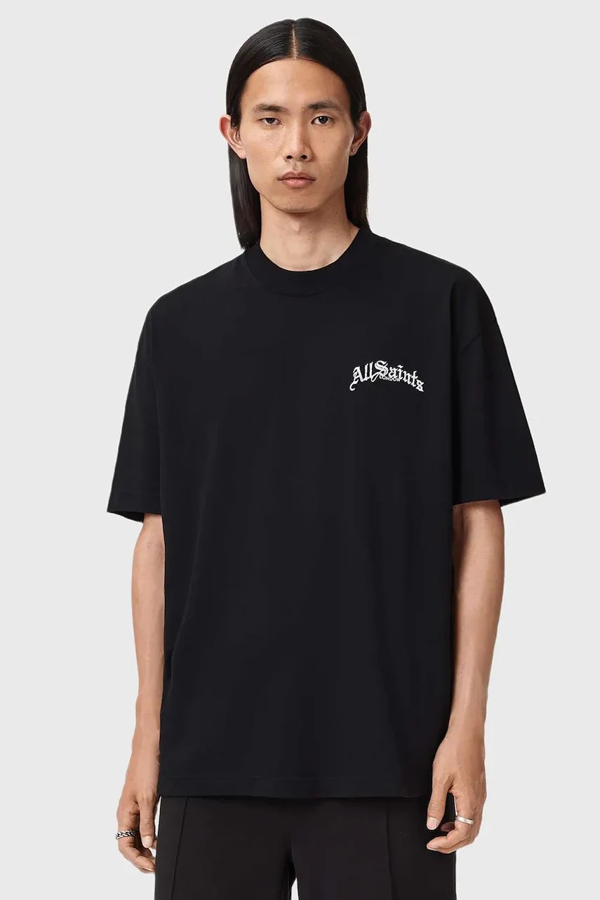 Tricou din bumbac AllSaints DESCENT Tricou din bumbac AllSaints DESCENT