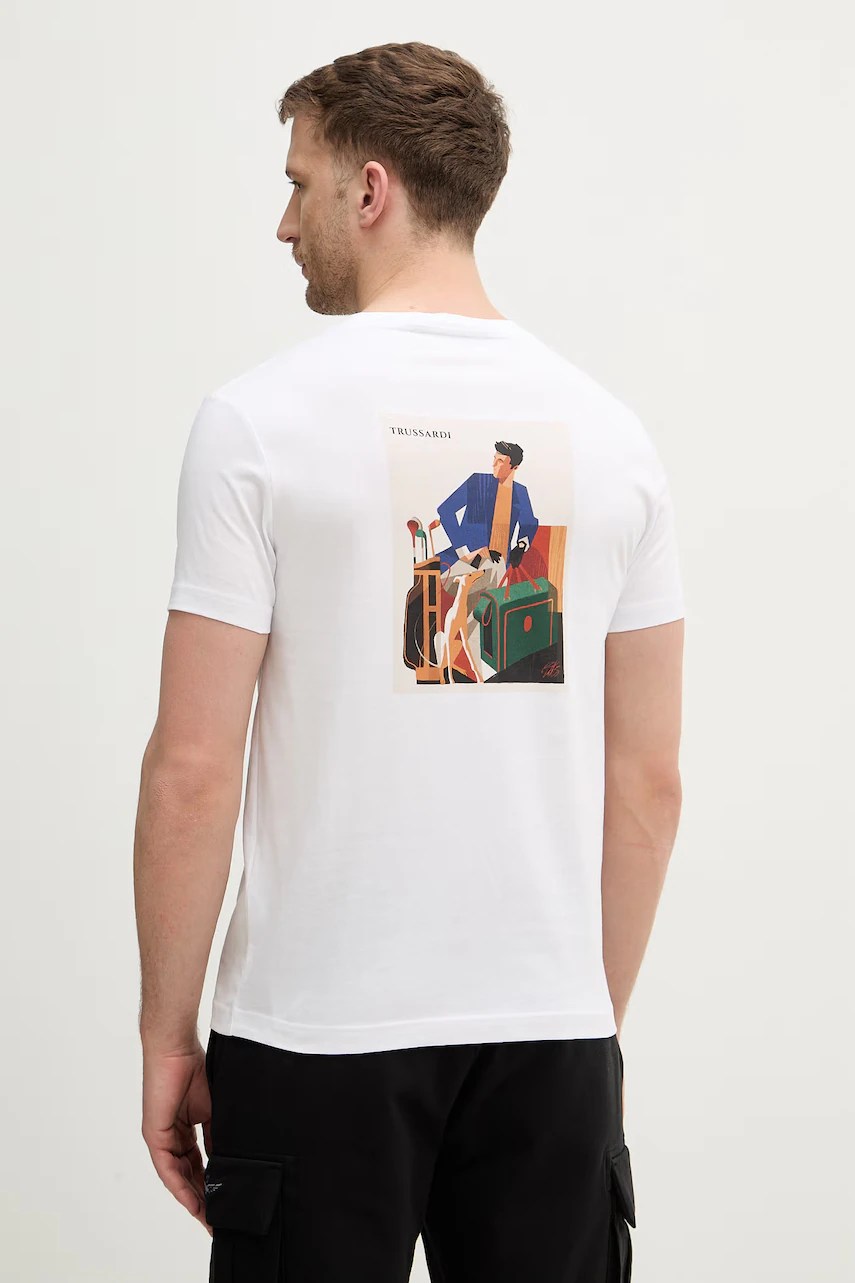 Tricou din bumbac trussardi Tricou din bumbac trussardi