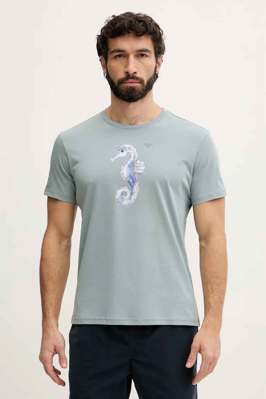 Tricou bărbătesc emporio armani underwear din bumbac Tricou bărbătesc emporio armani underwear din bumbac