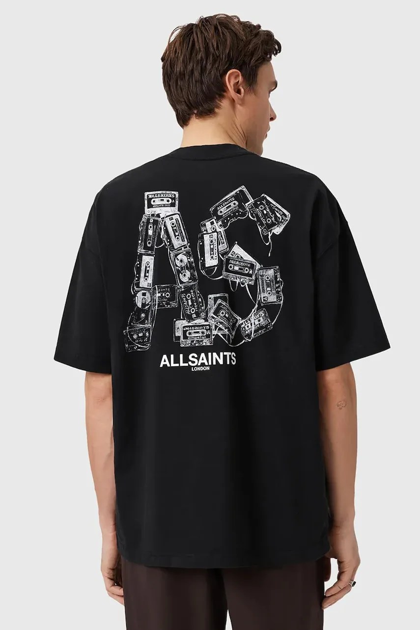 Tricou bărbați AllSaints MIXTAPE din bumbac Tricou bărbați AllSaints MIXTAPE din bumbac