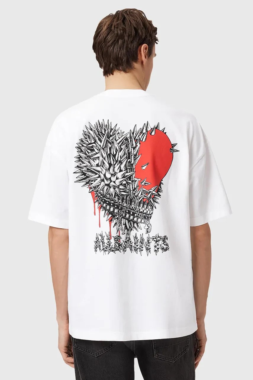 Tricou din bumbac AllSaints CHASTE Tricou din bumbac AllSaints CHASTE