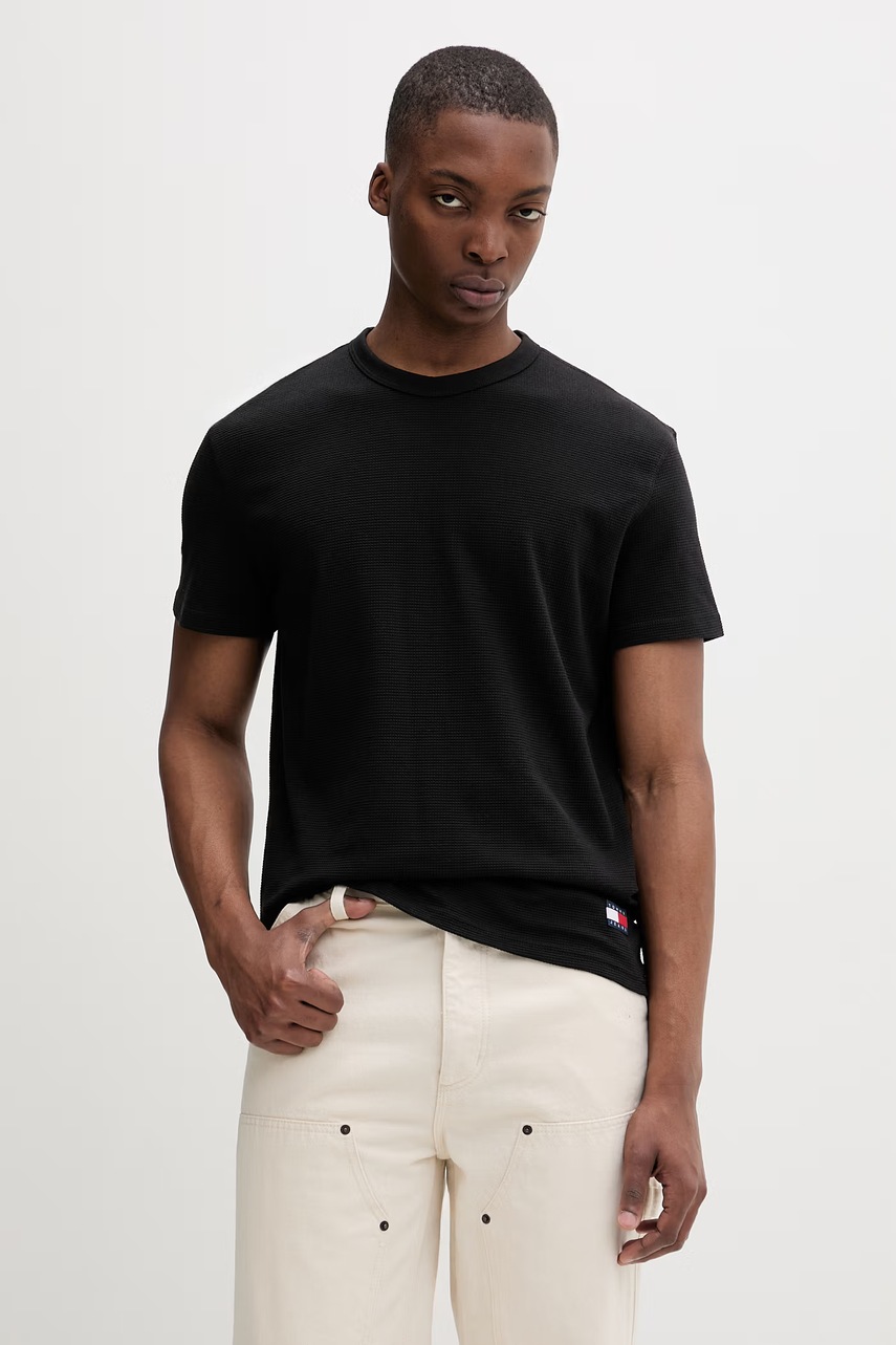 Tricou basic pentru bărbați tommy jeans, din bumbac Tricou basic pentru bărbați tommy jeans, din bumbac