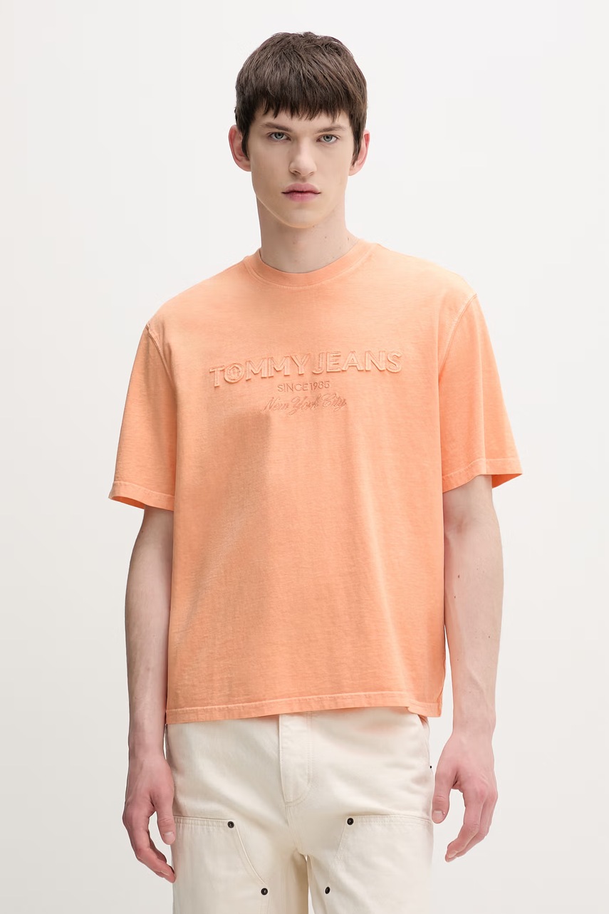 Tricou basic bărbătesc tommy jeans din bumbac Tricou basic bărbătesc tommy jeans din bumbac