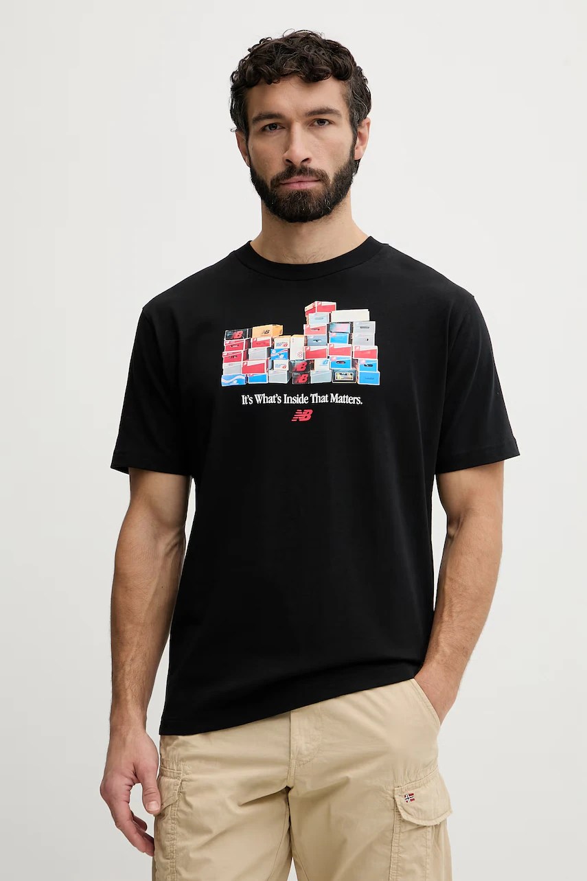 Tricou new balance pentru bărbați, din bumbac Boxes Tricou new balance pentru bărbați, din bumbac Boxes