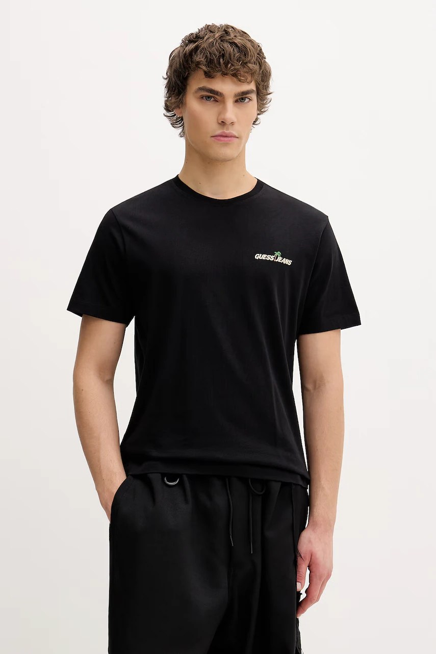 Tricou guess jeans bărbați din bumbac Tricou guess jeans bărbați din bumbac