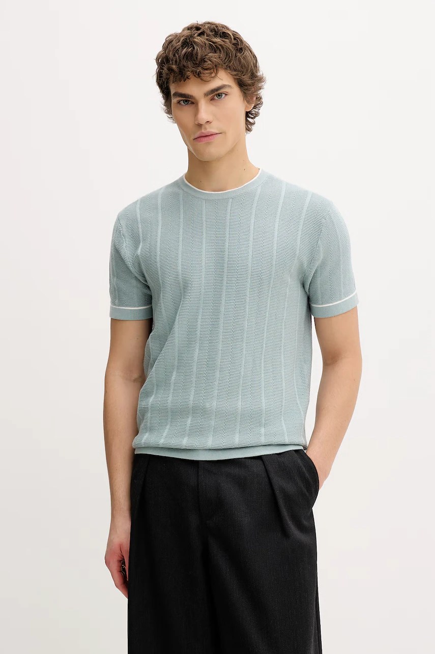 Tricou bărbați guess jeans din bumbac Tricou bărbați guess jeans din bumbac