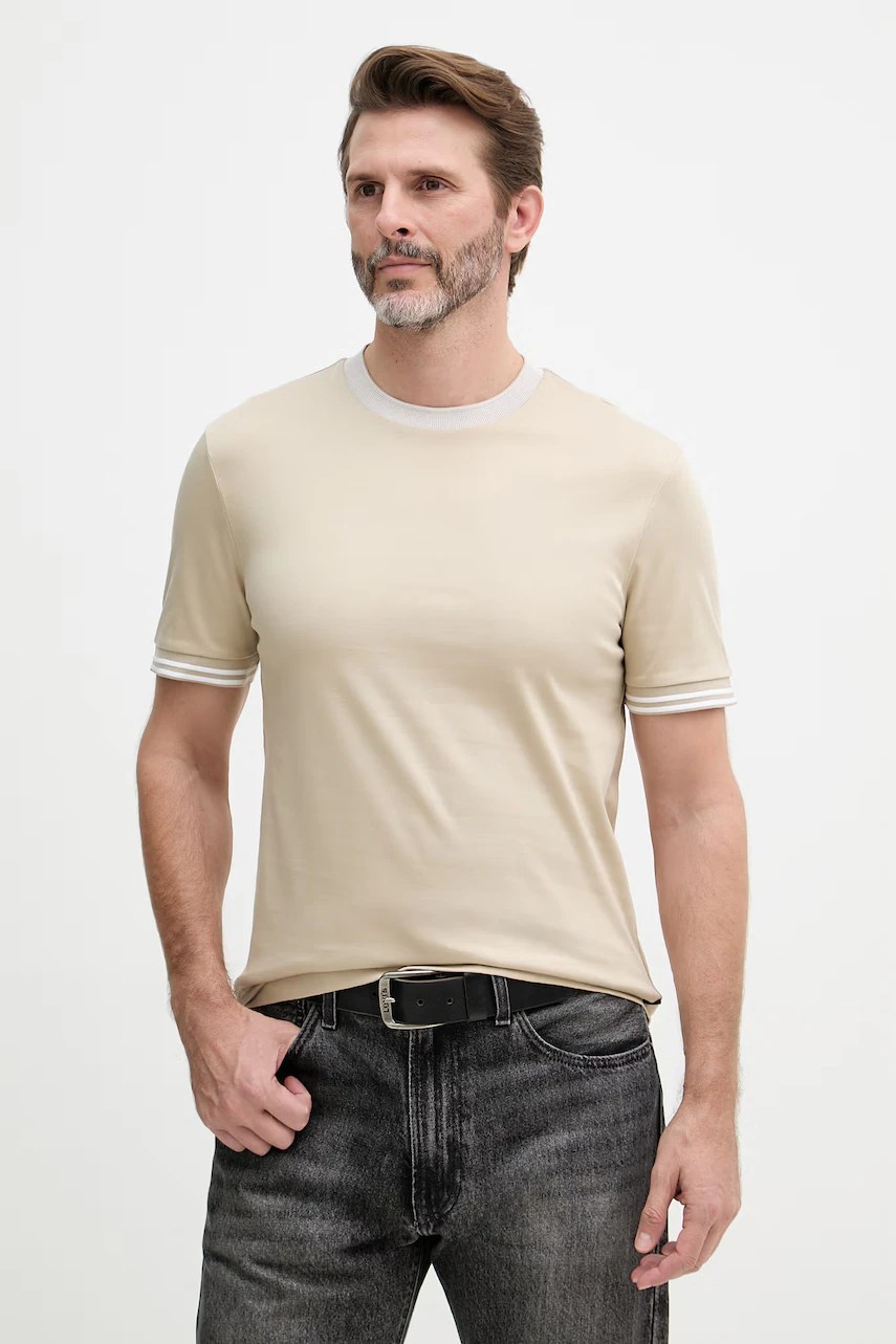 Tricou BOSS pentru bărbați, din bumbac tessler 238 Tricou BOSS pentru bărbați, din bumbac tessler 238