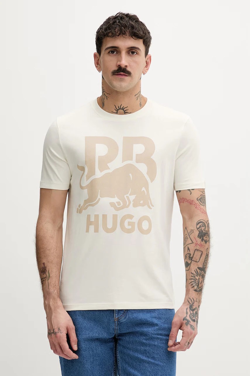 Hugo tricou pentru bărbați dlix_rb, din bumbac Hugo tricou pentru bărbați dlix_rb, din bumbac
