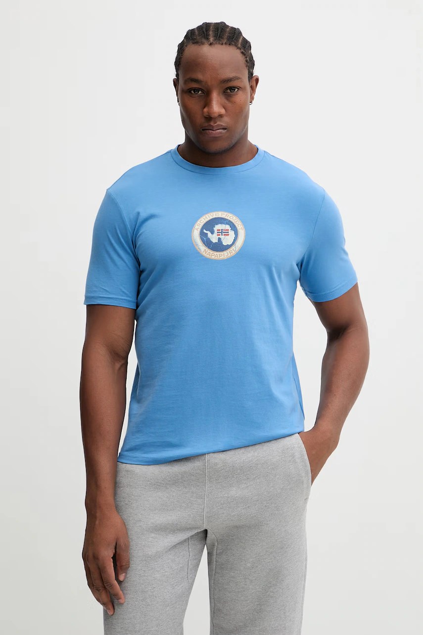 Tricou din bumbac napapijri PHOS Tricou din bumbac napapijri PHOS