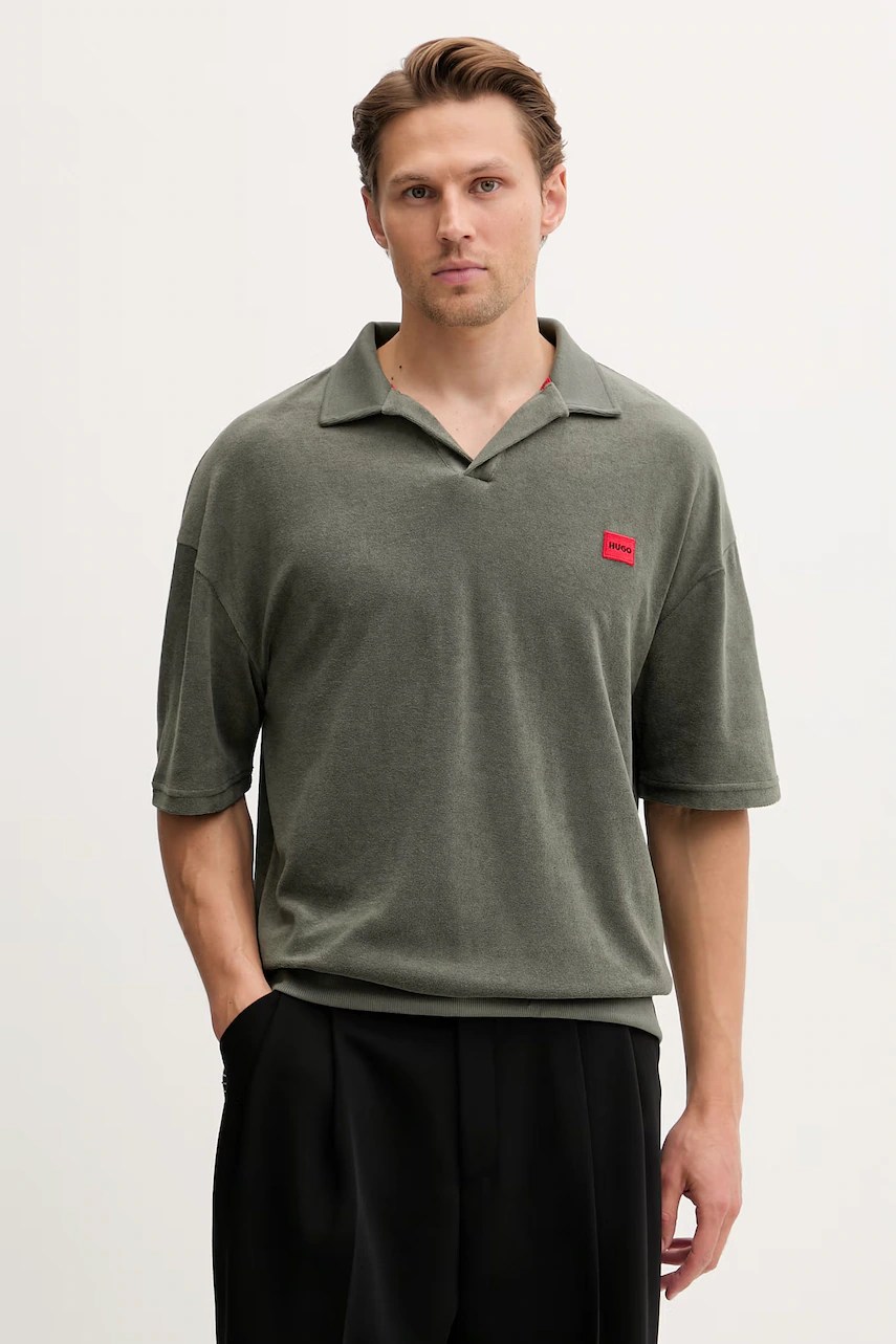 Hugo cămașă POLO pentru bărbați, cu bumbac TERRANCE POLO SHIRT Hugo cămașă POLO pentru bărbați, cu bumbac TERRANCE POLO SHIRT