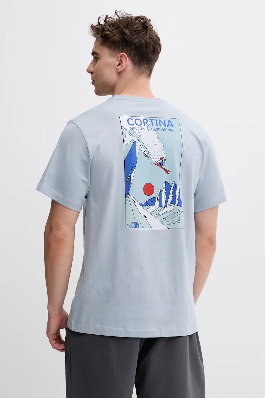 Tricou pentru bărbați the north face, din bumbac MOUNTAIN CELEBRATION Tricou pentru bărbați the north face, din bumbac MOUNTAIN CELEBRATION