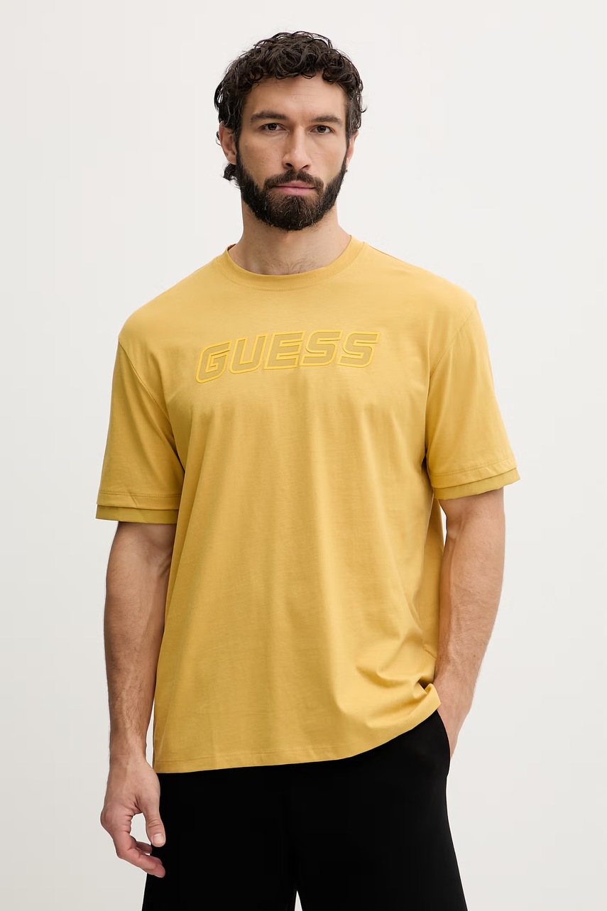 Tricou din bumbac guess GUSTAVE Tricou din bumbac guess GUSTAVE