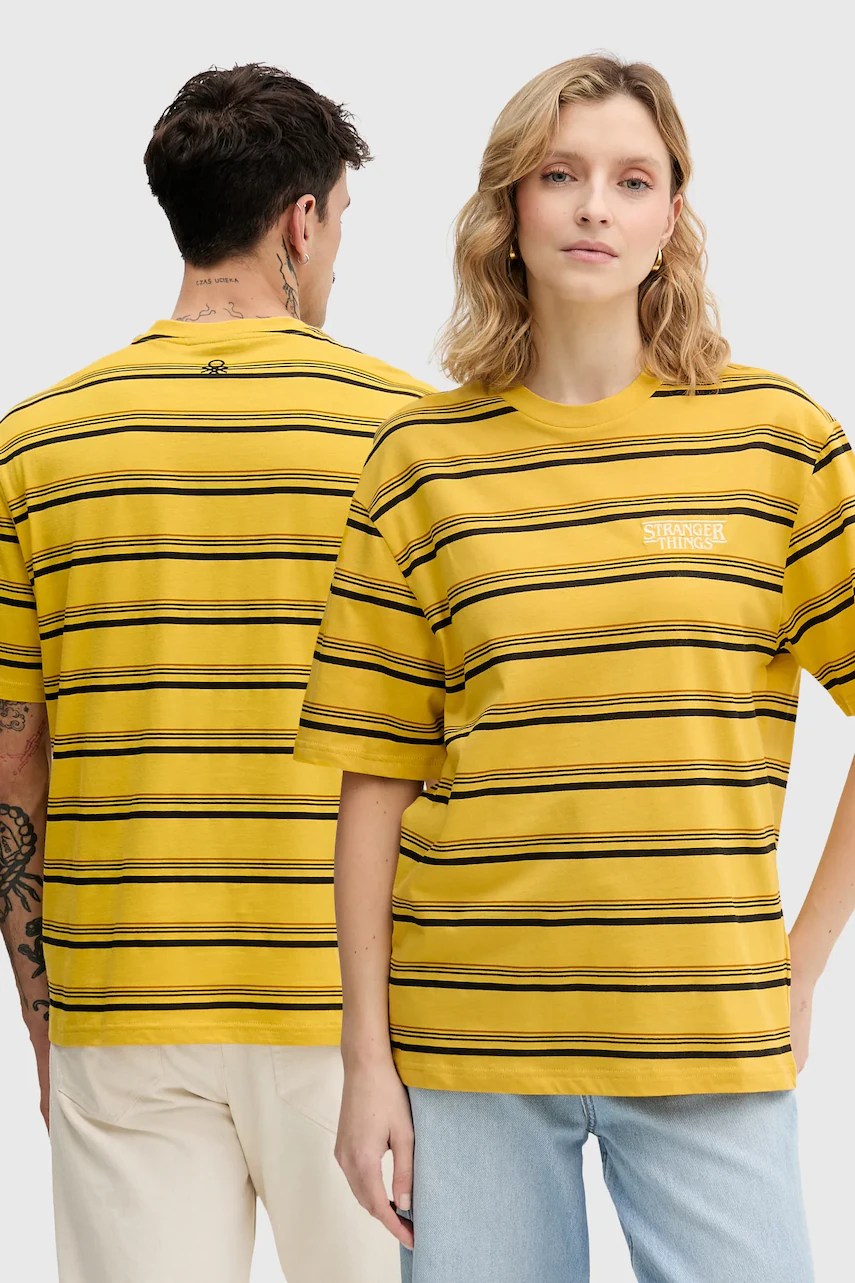 Tricou din bumbac united colors of benetton x Stranger Things Tricou din bumbac united colors of benetton x Stranger Things