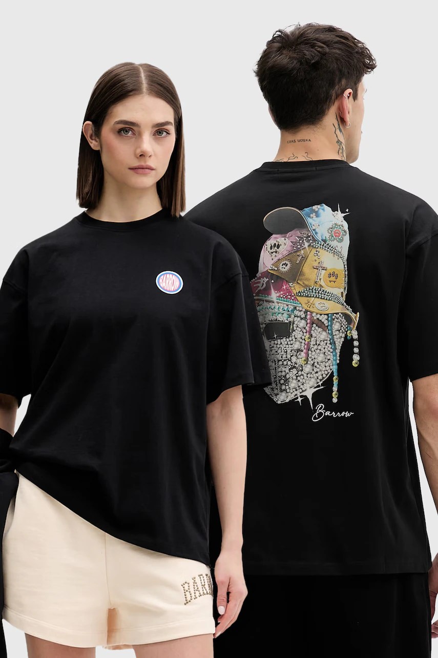 Tricou oversized barrow din bumbac Tricou oversized barrow din bumbac