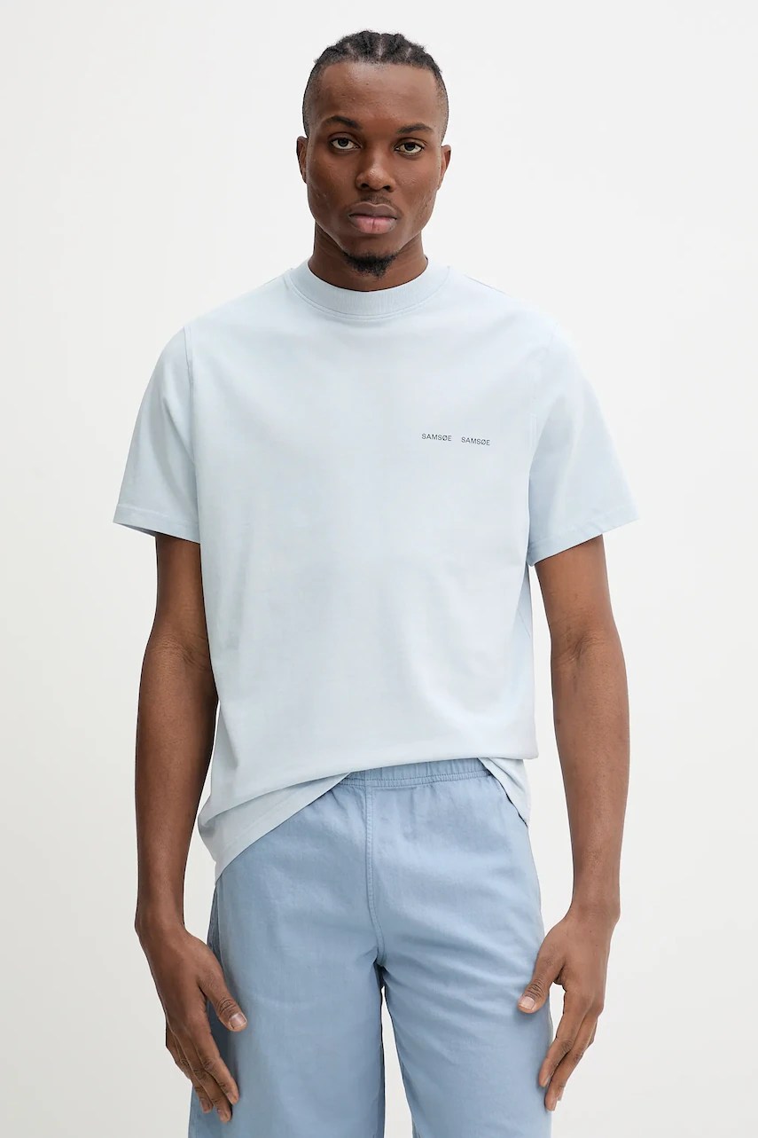 Tricou Norsbro din bumbac samsoe samsoe Tricou Norsbro din bumbac samsoe samsoe