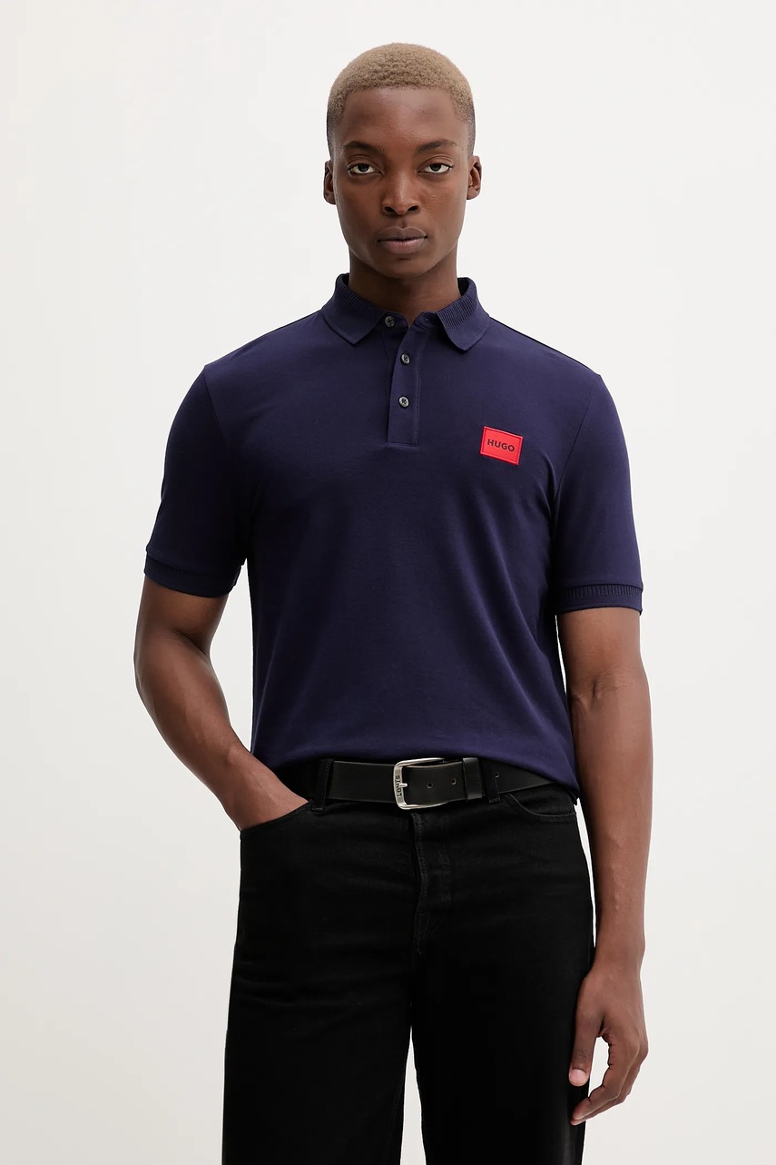 Polo HUGO din bumbac Dereso222 Polo HUGO din bumbac Dereso222