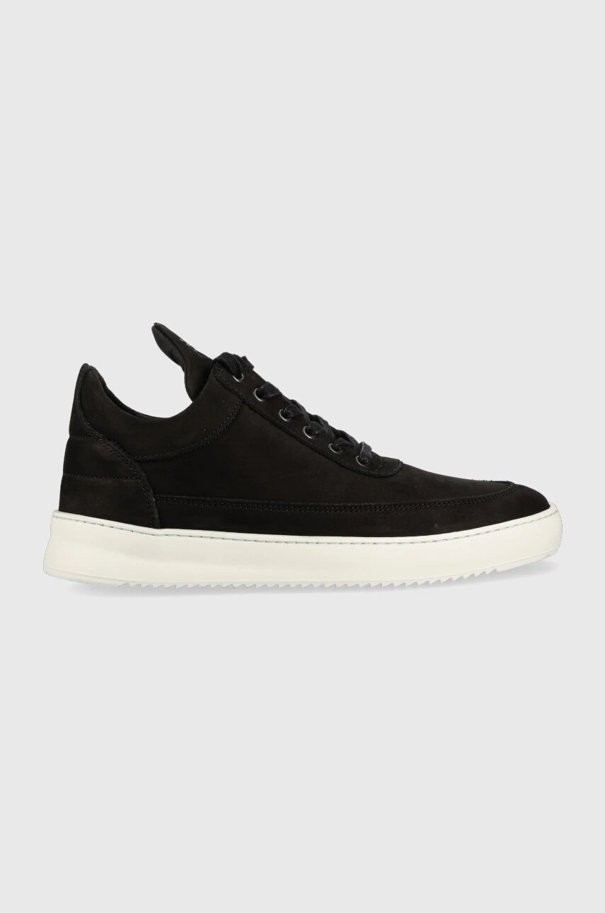 Sneakers filling pieces din piele întoarsă cu talpă Ripple joasă Sneakers filling pieces din piele întoarsă cu talpă Ripple joasă