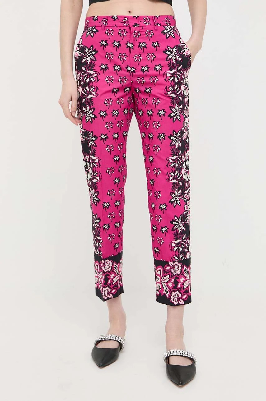 Pantaloni de bumbac red valentino Pantaloni de bumbac red valentino