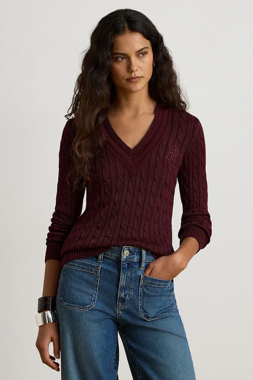 Pulover pentru femei cu bumbac – Lauren Ralph Lauren Pulover pentru femei cu bumbac – Lauren Ralph Lauren