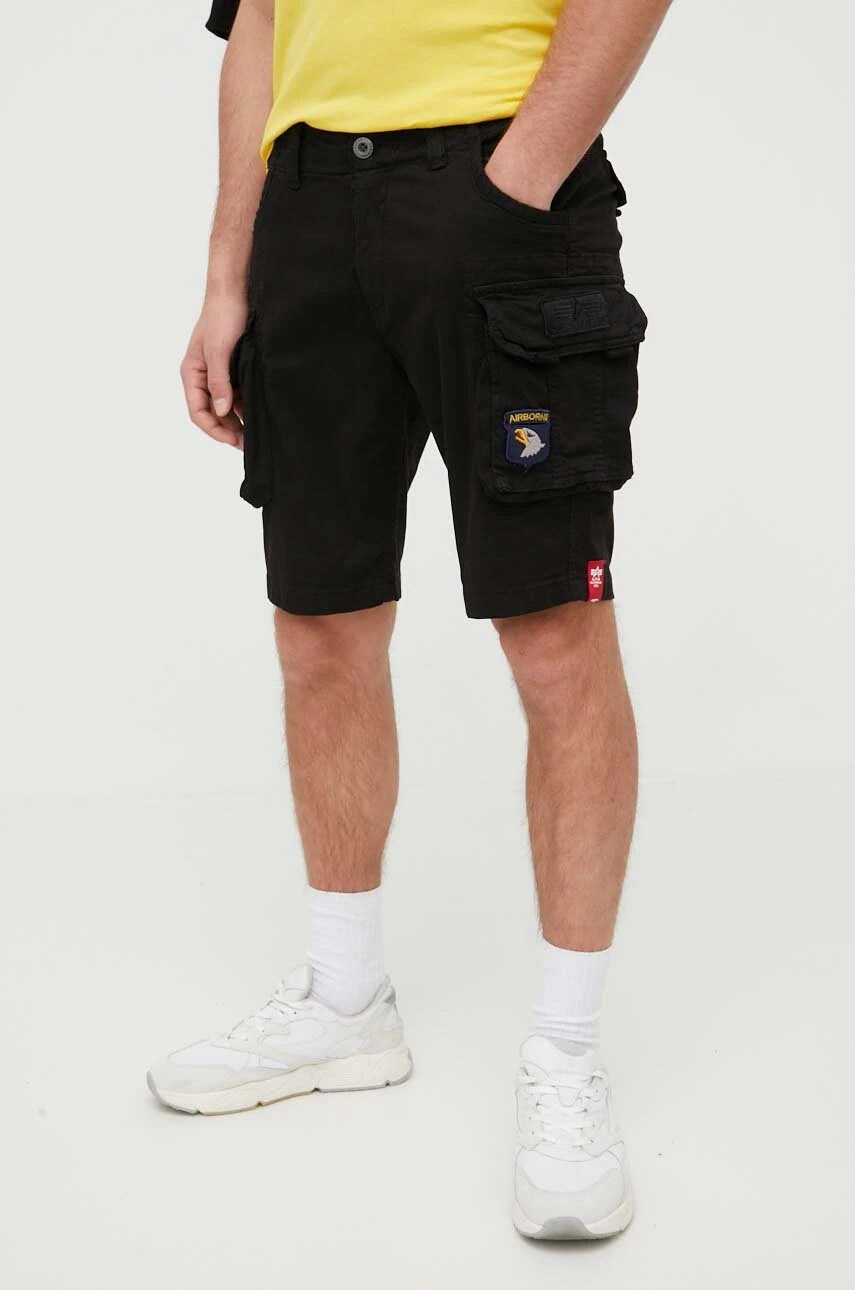 Alpha industries pantaloni scurți cargo bărbați din bumbac cu elastan Alpha industries pantaloni scurți cargo bărbați din bumbac cu elastan