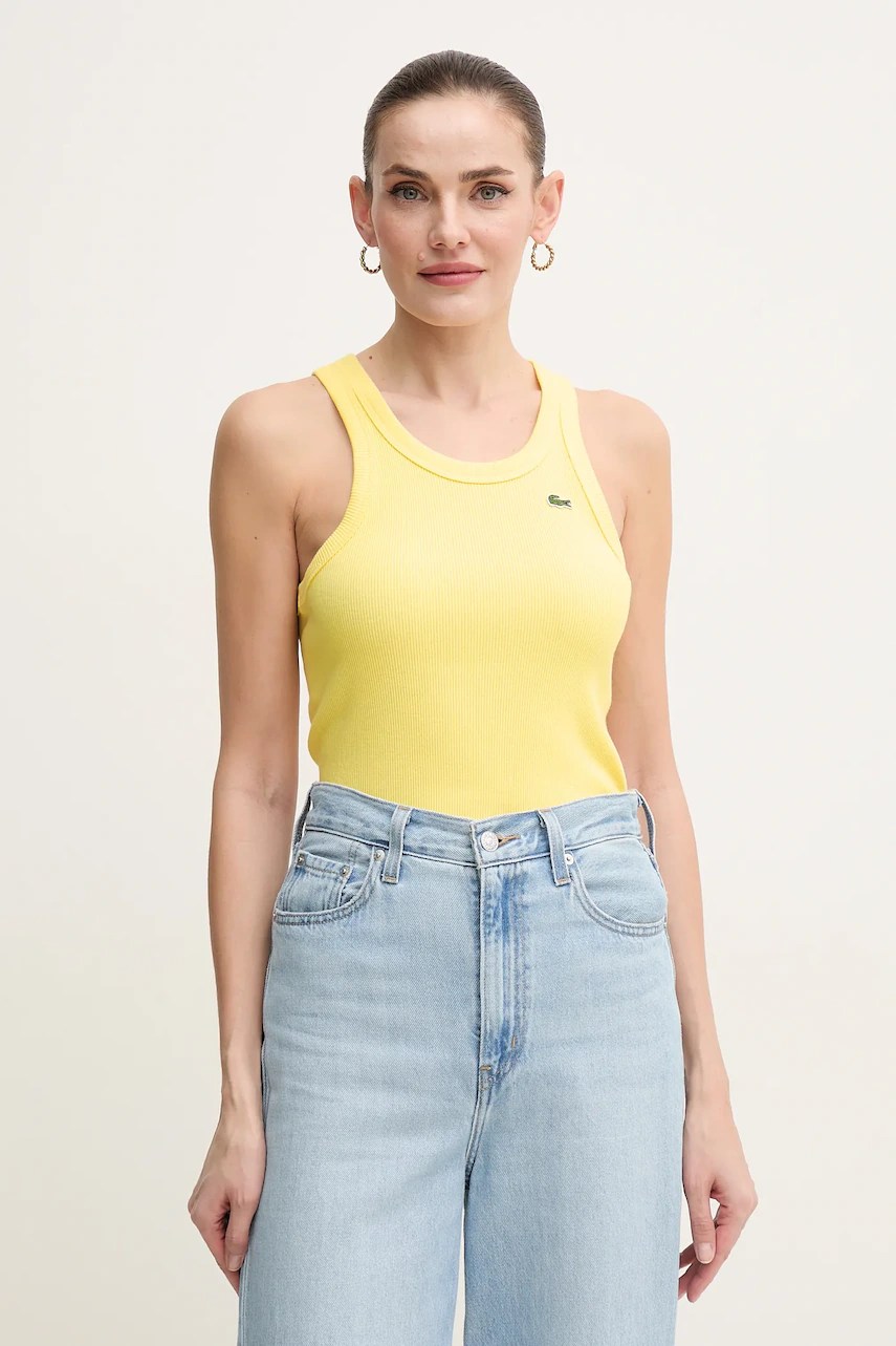 Top lacoste din bumbac pentru damă Top lacoste din bumbac pentru damă