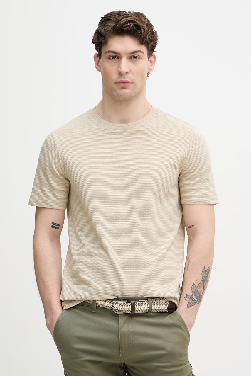 Tricou bărbătesc BOSS cu bumbac tiburt 240 Tricou bărbătesc BOSS cu bumbac tiburt 240