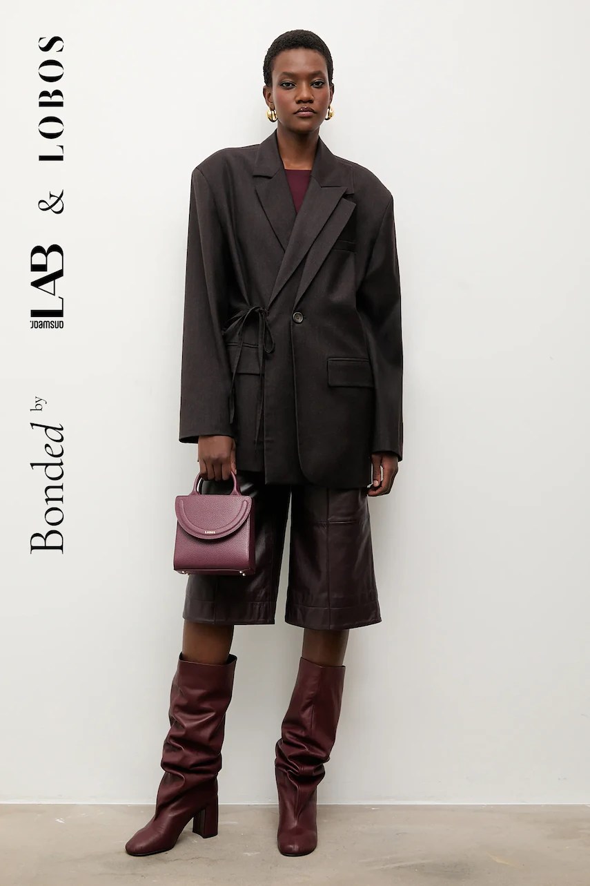 Sacou bonded by answear.LAB & LOBOS din lână Sacou bonded by answear.LAB & LOBOS din lână