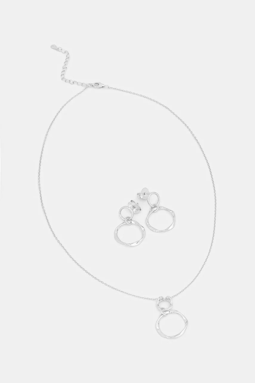 Answear.LAB set colier și cercei din argint Answear.LAB set colier și cercei din argint
