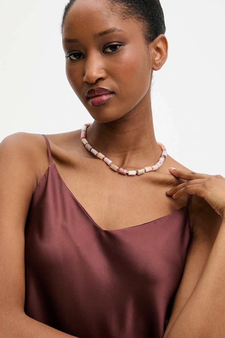 Colier answear.LAB cu opal, lucrat manual Colier answear.LAB cu opal, lucrat manual