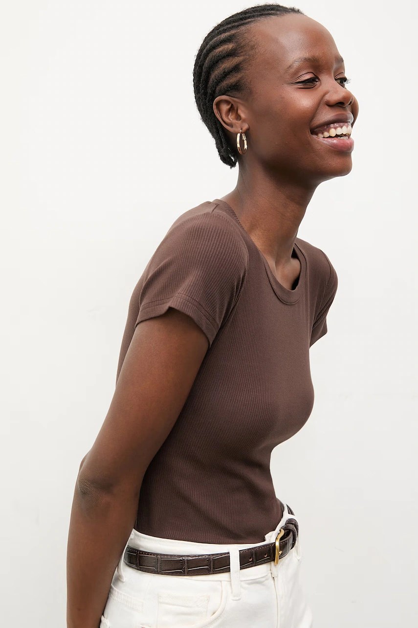 Tricou pentru femei answear.LAB, cu amestec de bumbac Tricou pentru femei answear.LAB, cu amestec de bumbac