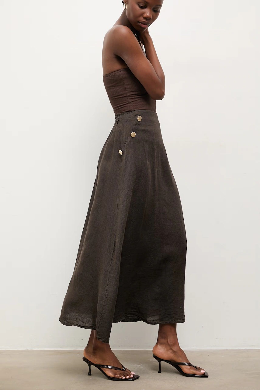 Fustă din in answear.LAB Fustă din in answear.LAB