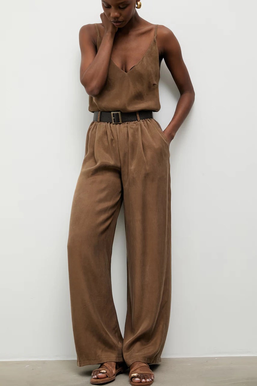 Answear.LAB pantaloni de damă din lyocell Answear.LAB pantaloni de damă din lyocell