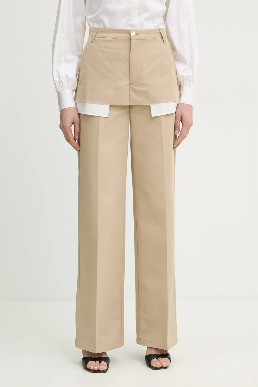 Pantaloni drepți pentru femei silvian heach, din bumbac SPANIT Pantaloni drepți pentru femei silvian heach, din bumbac SPANIT