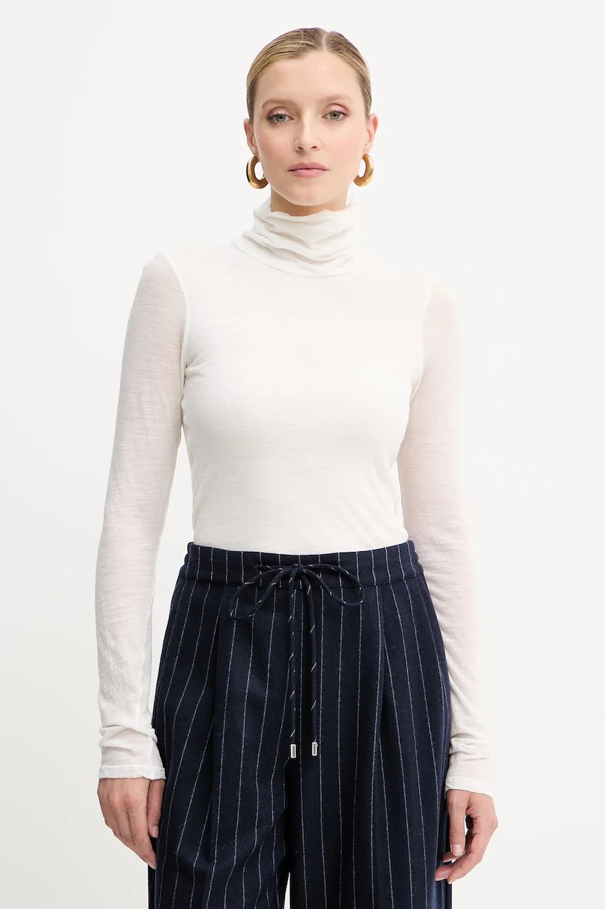 Pulover liviana conti cu mâneci lungi din lână Pulover liviana conti cu mâneci lungi din lână