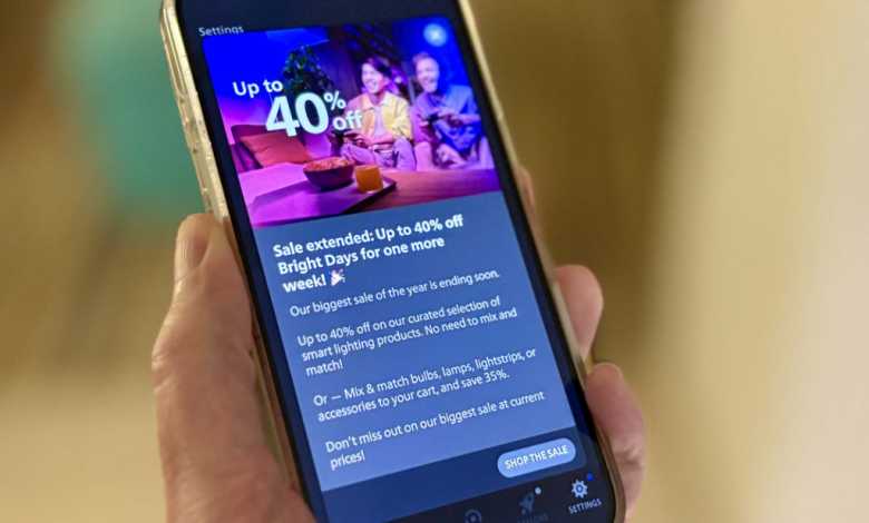 I wanted to attenuate my Hue Philips lights. All I had was a pop-up ad I wanted to attenuate my Hue Philips lights. All I had was a pop-up ad