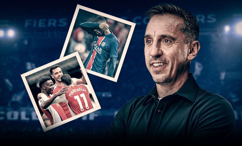 PSG vs Arsenal: Gary Neville says that the Gunners have a chance to reach the final of the Champions League due to the nerves on the French side | Football news PSG vs Arsenal: Gary Neville says that the Gunners have a chance to reach the final of the Champions League due to the nerves on the French side | Football news