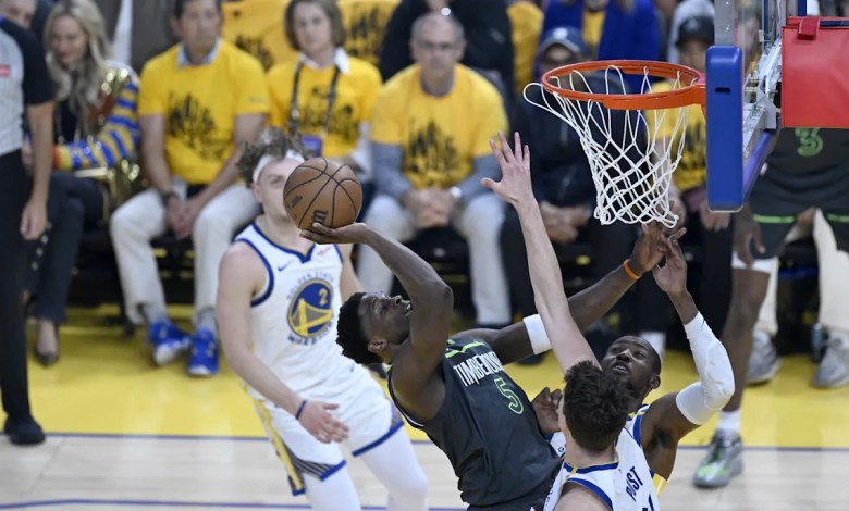 NBA Playoffs: Timberwolves passes in front of the Warriors to take the lead in the 2-1 series while Draymond Green sneaks NBA Playoffs: Timberwolves passes in front of the Warriors to take the lead in the 2-1 series while Draymond Green sneaks