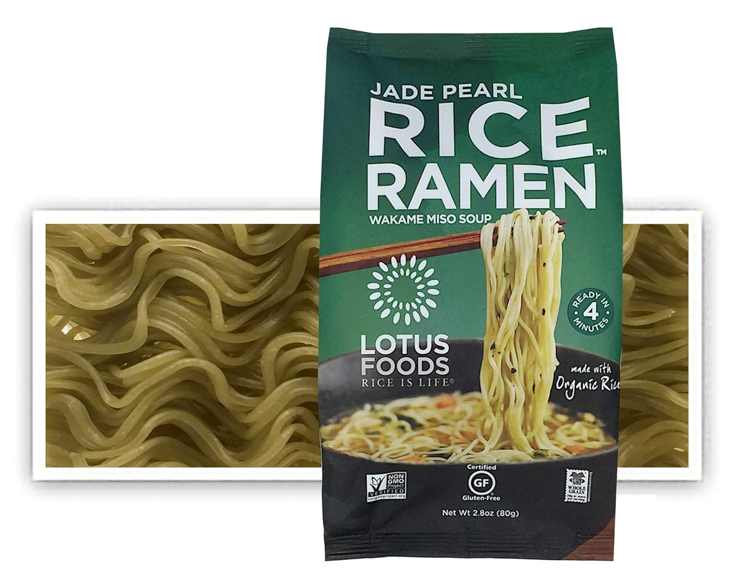 Lotus Foods Gourmet Jade Pearl Rice Ramen Noodles with Miso Soup, Gluten-Free, Easy to Cook Healthy Authentic Japanese Noodles with Delicious Gourmet Broth, Grocery Pantry Staples – 2.8 oz. Pack of 10 Lotus Foods Gourmet Jade Pearl Rice Ramen Noodles with Miso Soup, Gluten-Free, Easy to Cook Healthy Authentic Japanese Noodles with Delicious Gourmet Broth, Grocery Pantry Staples – 2.8 oz. Pack of 10
