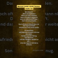 Warum mehr nicht immer mehr ist. #psychologie #zufriedenheit #achtsamkeit #glück #selbstreflexion Warum mehr nicht immer mehr ist. #psychologie #zufriedenheit #achtsamkeit #glück #selbstreflexion