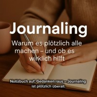 Journaling: Warum es plötzlich alle machen – und ob es wirklich hilft! Journaling: Warum es plötzlich alle machen – und ob es wirklich hilft!