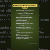 Frieden – die Kraft der inneren Stille. #innererfrieden #achtsamkeit #psychologie #selbstfindung Frieden – die Kraft der inneren Stille. #innererfrieden #achtsamkeit #psychologie #selbstfindung