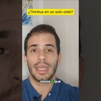 ¿Tienes TINNITUS en UN solo OIDO? ¿Tienes TINNITUS en UN solo OIDO?
