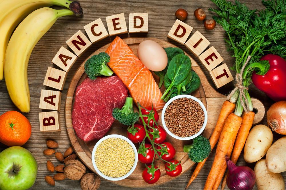 Healthy Balanced Diet With Some Meals Healthy Balanced Diet With Some Meals