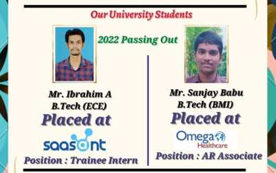 Placement of 2022 Passing out B.Tech Students Placement of 2022 Passing out B.Tech Students