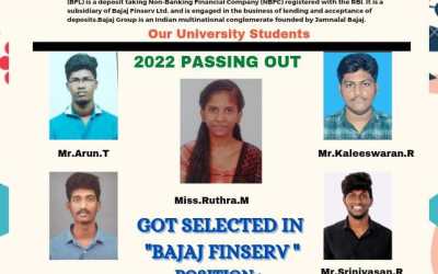 Bajaj Finserv Recruited 17 of 2022 Passing out MGRERI Students Bajaj Finserv Recruited 17 of 2022 Passing out MGRERI Students