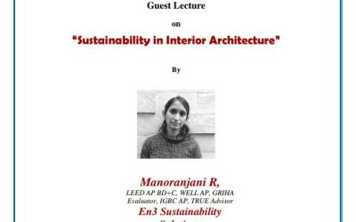 Guest Lecture on Sustainability in Interior Architecture Guest Lecture on Sustainability in Interior Architecture