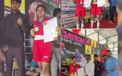 Silver Medal in State Level Boxing Match Silver Medal in State Level Boxing Match