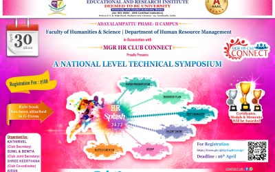 HR SPLASH 2k22 – A National Level Technical Symposium HR SPLASH 2k22 – A National Level Technical Symposium
