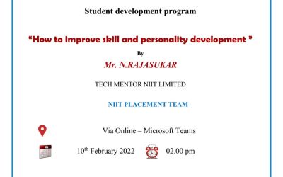Student Development Program on How to Improve Skill and Personality Development Student Development Program on How to Improve Skill and Personality Development