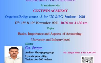 Basics, Importance, and Aspects of Accounting – University & Industry Level Basics, Importance, and Aspects of Accounting – University & Industry Level